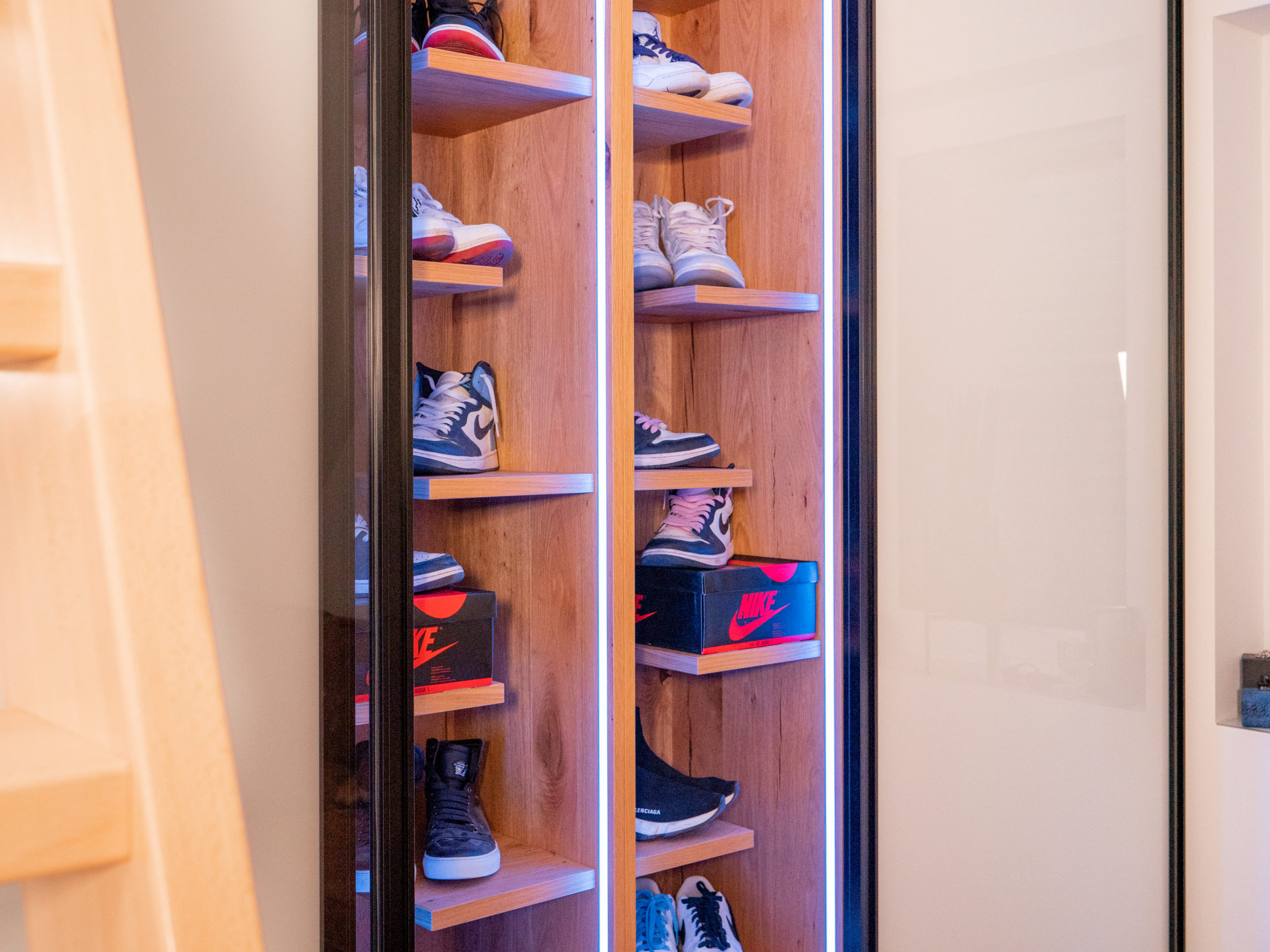 Personalisierter Einbauschrank für Schuhe