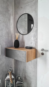 Kleines Sideboard basalt Eiche