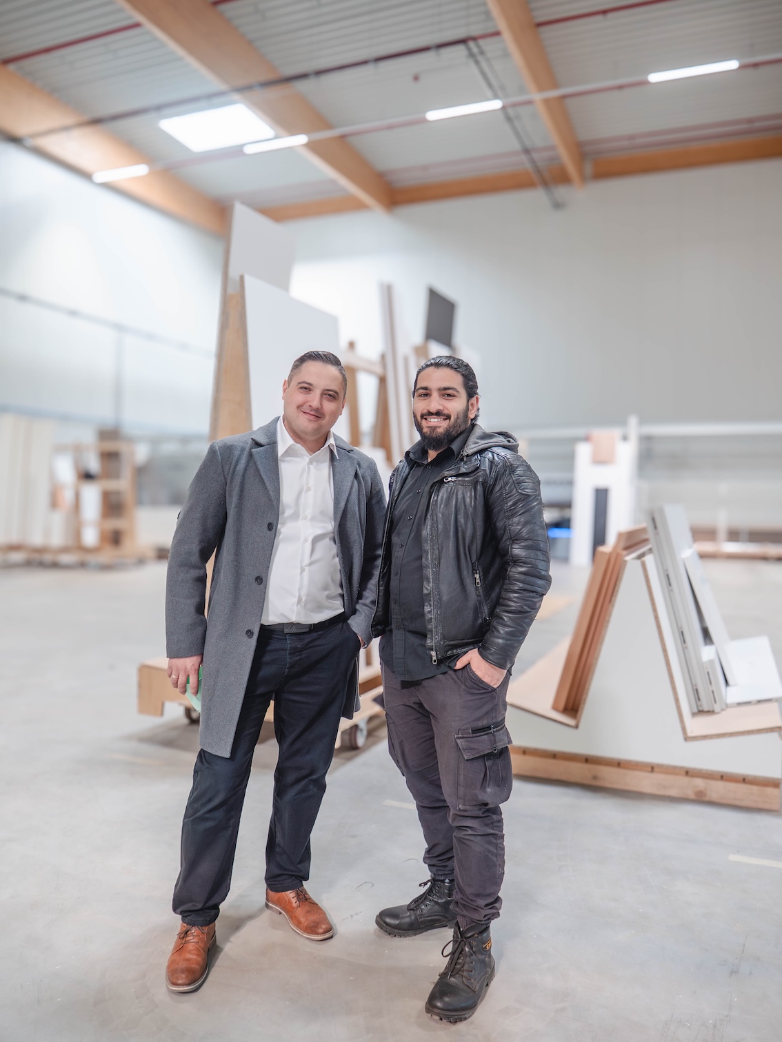Partner Sergej Dudukalov und Khaled Turki in der Produktion in Leipzig