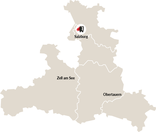 Karte Franchisepartner Salzburg
