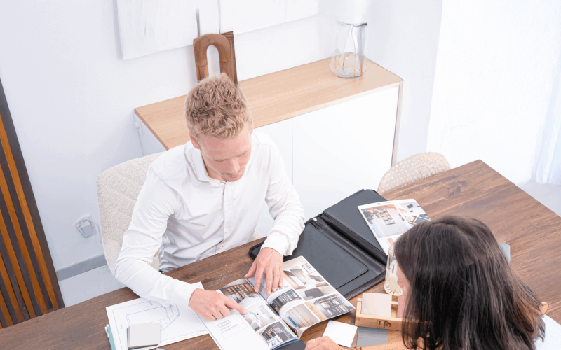 Planungstermin mit Kundin