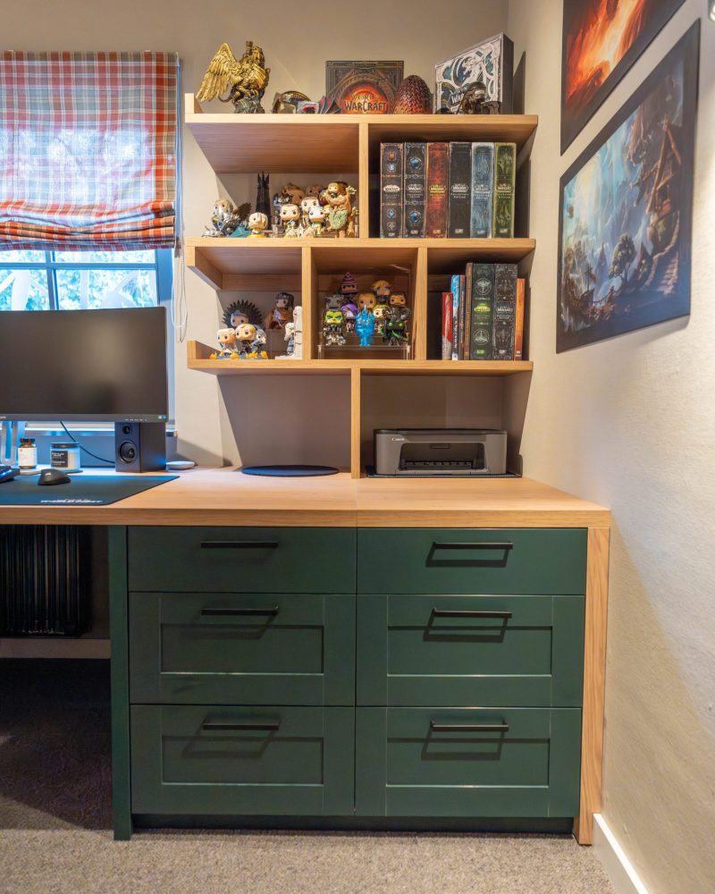 Büro Homeoffice Einbauschrank Vitrinenschrank Alurahmen