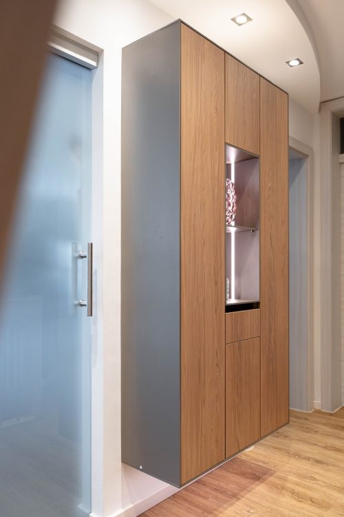 Flurschrank Eiche Casella Inlay graphit