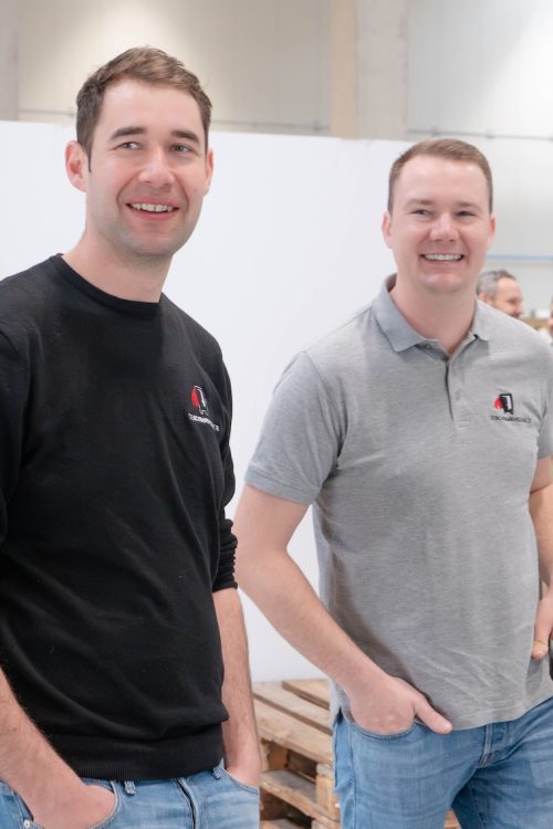 Josef Brunner und Daniel Krucke beim Franchisetreffen in Leipzig