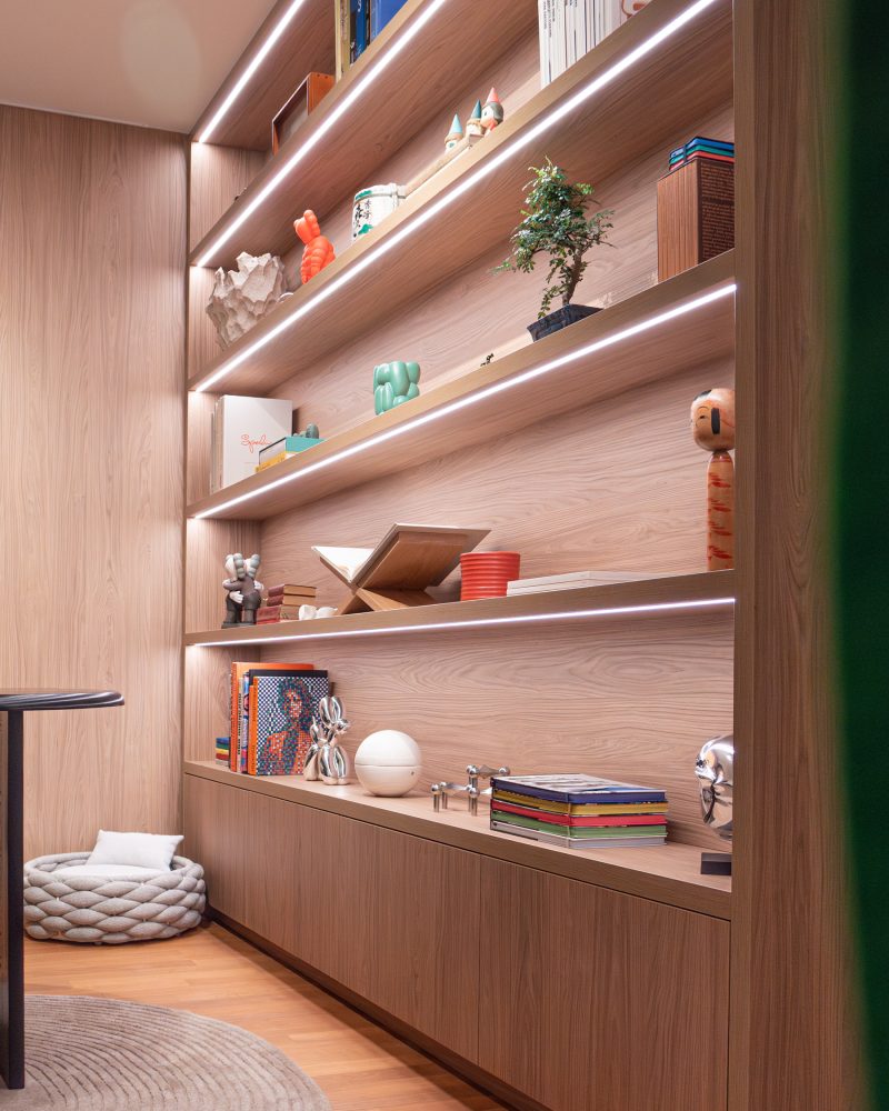 Regal mit LED Eiche Caselle