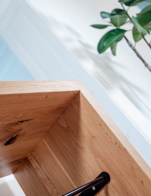 Sitzbank Eiche Vollholz Ecken